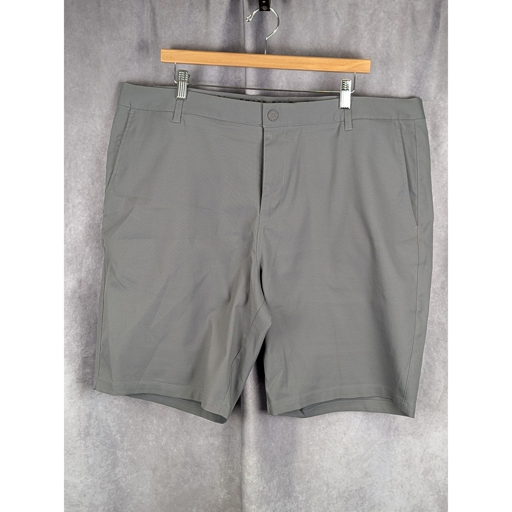 Puma Golf Mens Grey Performance Shorts Enjoy Golf Flat Front Size 42